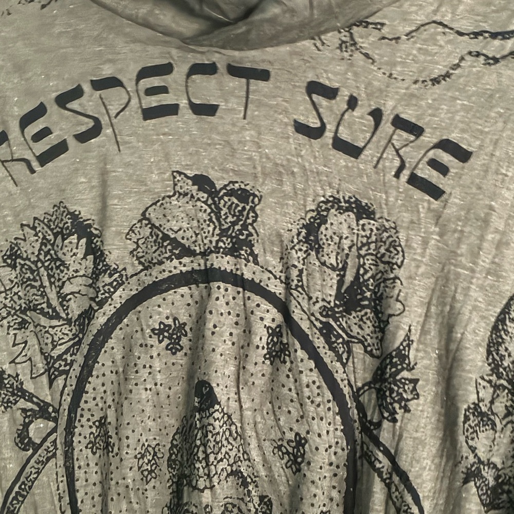 Respect Sure Graphic Tee - Gray